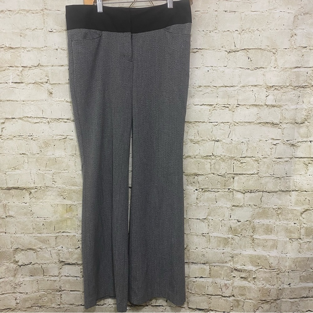 Express Black Gray Bootcut Dress Trouser Pants